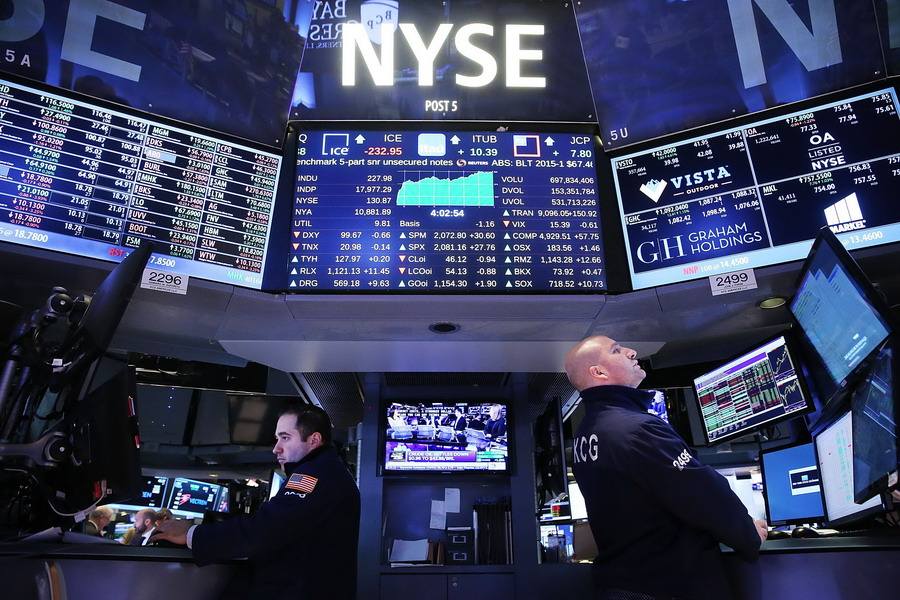受地缘政治因素影响 纽约股市三大股指收跌