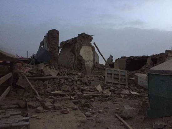 新疆喀什5.5级地震