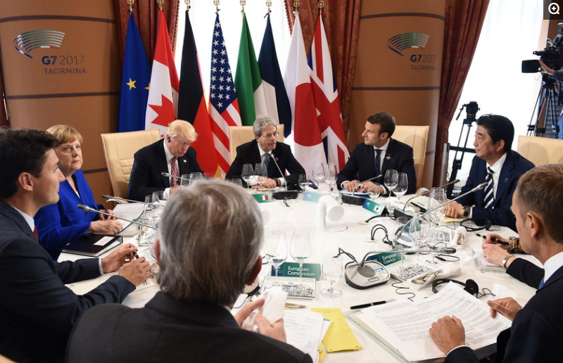 g7峰会首脑齐聚 煮酒论英雄