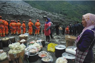 四川茂县山体二次垮塌 人员已经撤离