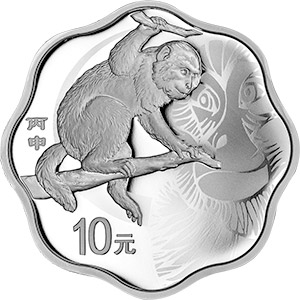 合家同乐之年：鉴赏2016中国猴年1盎司梅花形银币