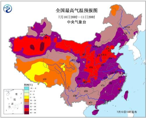 今年来最强高温天来袭 热浪将覆盖三分之一国土