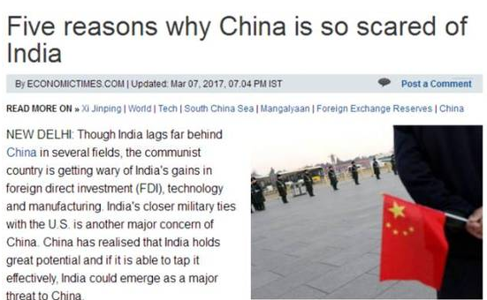 哈佛预测印度8年赶超中国 外媒：要击败中国要先成为中国