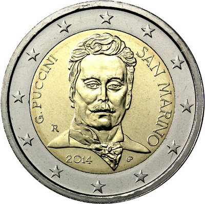 “真实主义”歌剧乐派代表人物：贾科莫•普契尼逝世90周年纪念币 