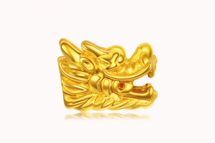 潮宏基珠宝祈福-龙头黄金手链转运珠足金串珠手串_珠宝图片