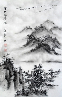 画山水画的步骤