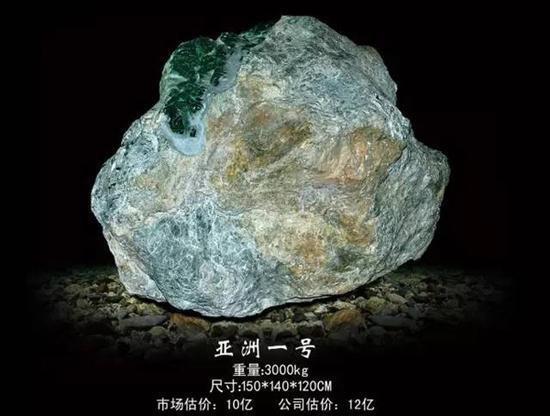 亚洲一号翡翠原石:来自缅甸后江场口的绝世珍宝