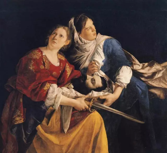 orazio gentileschi《朱迪斯与她的女仆拿着赫罗弗尼斯的头颅》