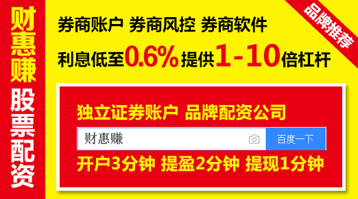 财惠赚股票配资平台：股票配资跟借钱炒股比优势在这里