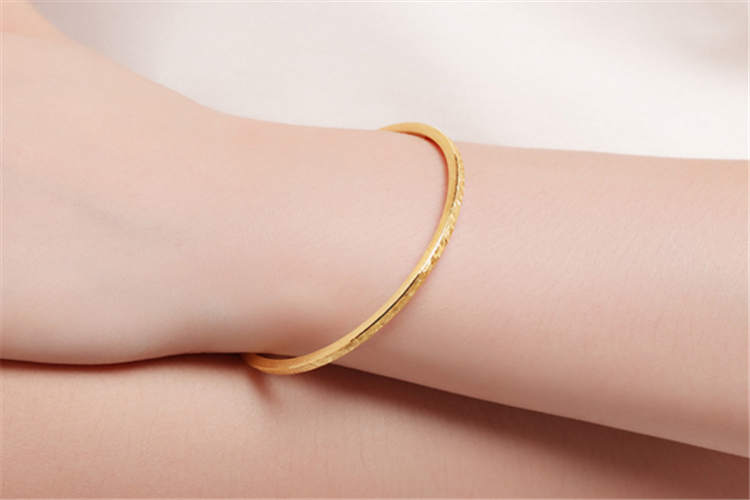 潮宏基珠宝忆恋系列黄金足金女士手镯_珠宝图片
