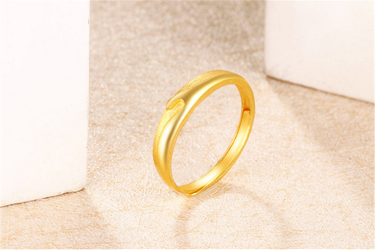 潮宏基珠宝腾云足金可调节关节戒黄金戒指_珠宝图片