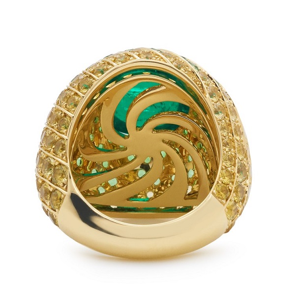 蒂芙尼Leaves of the Sun宝石戒指:再现棕榈叶自然生长状态