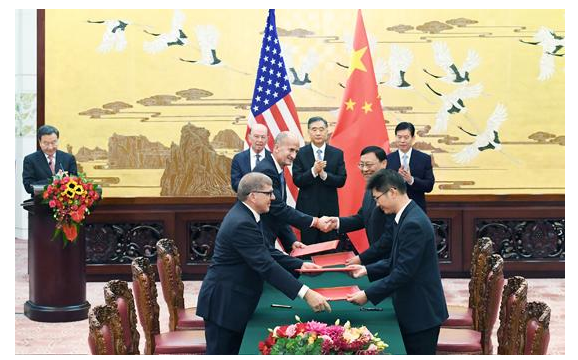 中美签署2500亿历史大单 半数项目涉及能源类