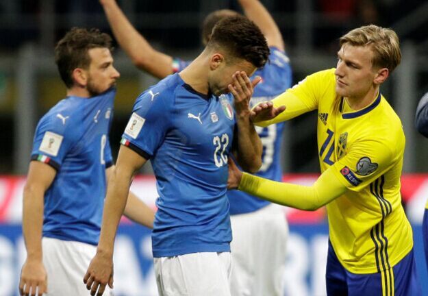 意大利无缘世界杯 电视转播和商业赞助面临巨损