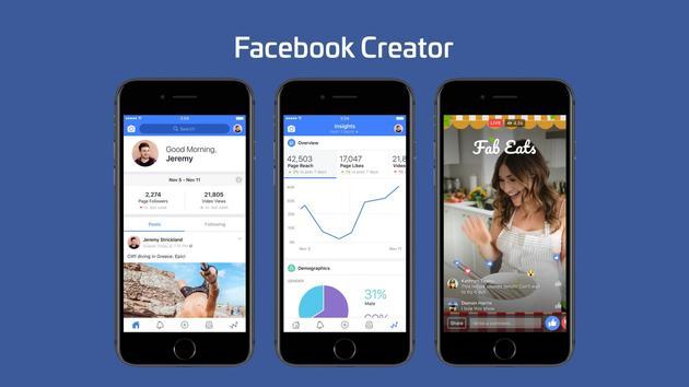 Facebook正式推出Creator 围绕内容搭建社区