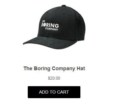 特斯拉CEO卖“无聊”牌帽子 收入已超30万美元