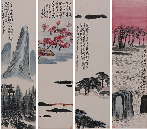 齐白石作品9.3亿 《山水十二条屏》成最贵中国艺术品
