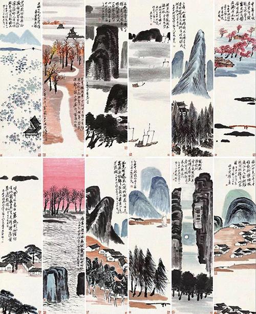 齐白石作品9.3亿 《山水十二条屏》成最贵中国艺术品