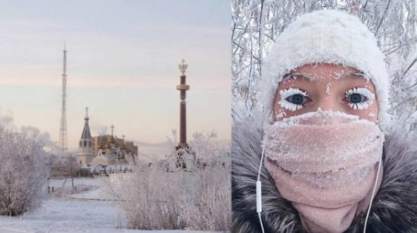西伯利亚-67℃ 冷到眼睫毛能结霜!