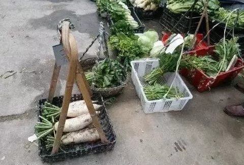 无人菜摊经营20年 从没听说有人白拿