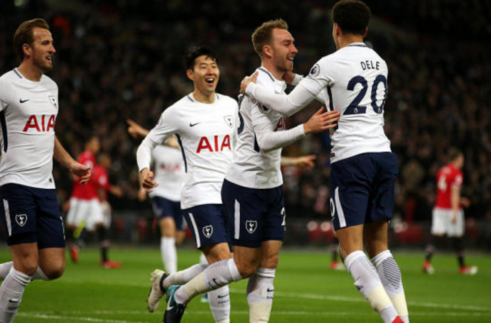 热刺2-0胜曼联 埃里克森开场11秒便破门