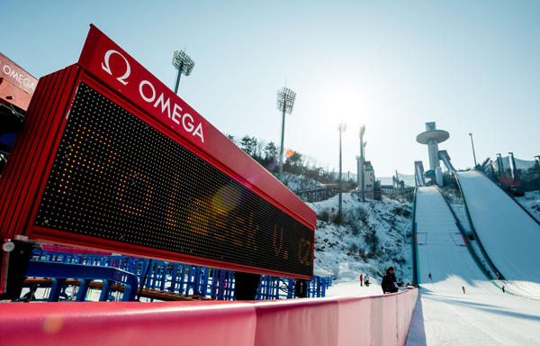 2018平昌冬奥会欧米茄 (OMEGA) 提供的计时设备