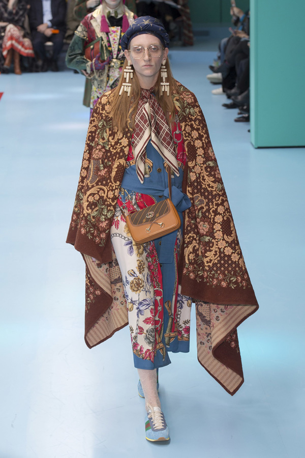 意大利奢侈品牌 gucci(古驰)于米兰时装周发布2018秋冬系列高级成衣