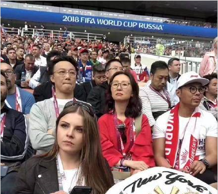 球迷陈奕迅吴秀波现身世界杯揭幕战看台