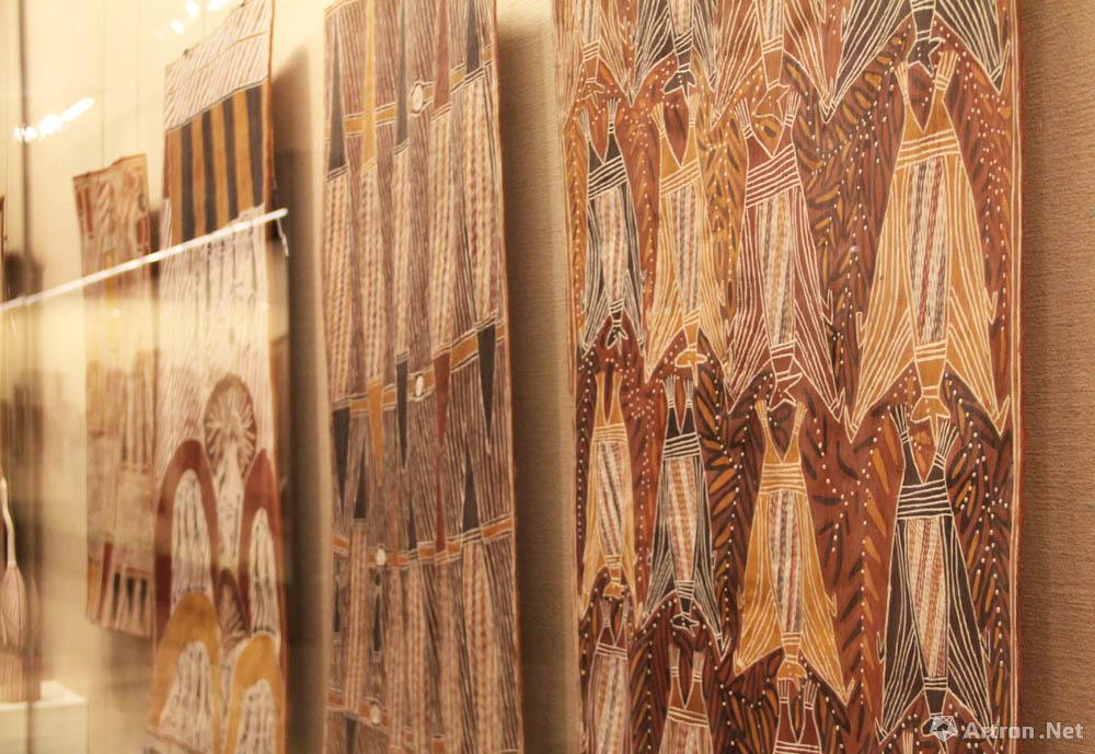 澳大利亚古老树皮画首度亮相国家博物馆