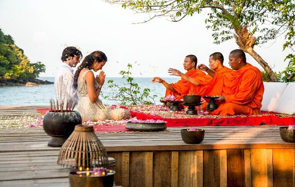 柬埔寨颂莎私人度假岛屿为情侣打造浪漫时刻