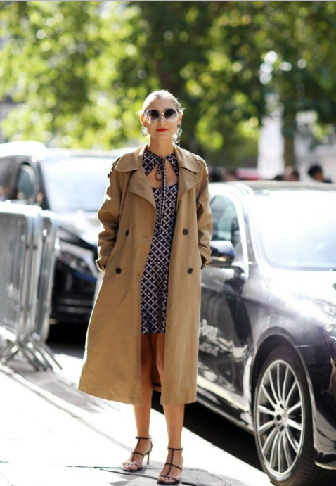 今天就来教教大家如何在冷风中也能穿得时髦得体,风衣搭配裙子才是