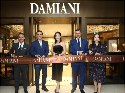 意大利珠宝品牌damiani携手佘诗曼参加新店剪彩仪式