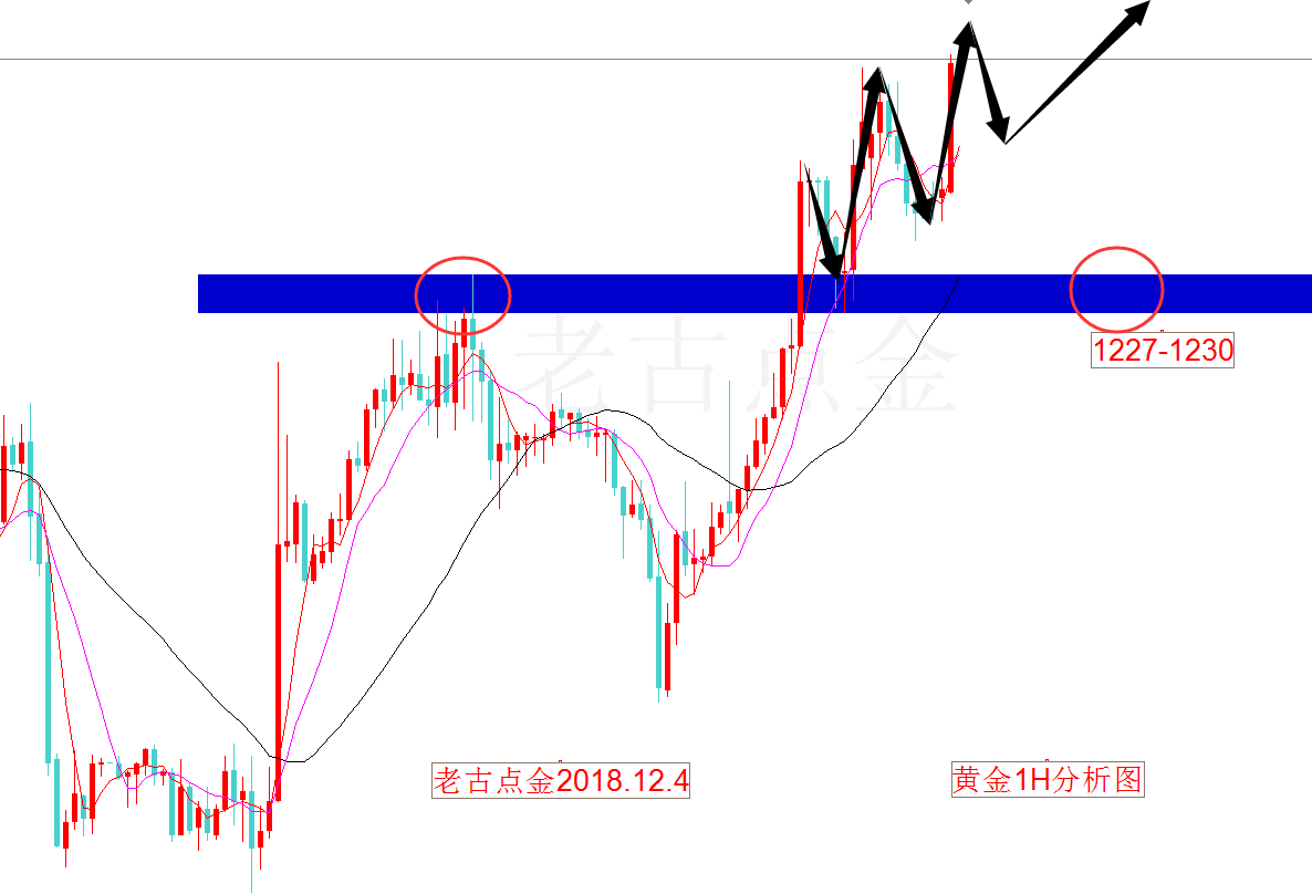 12.4老古点金:黄金依托1230做多! 原油大反弹已经启动