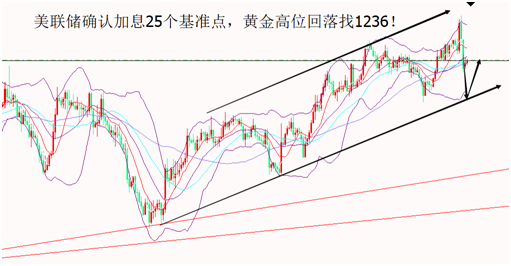 12.20山海杨阳:美联储确认加息 黄金找1236!
