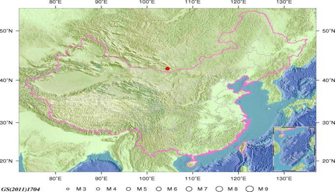 蒙古发生5.0级地震 震源深度15千米