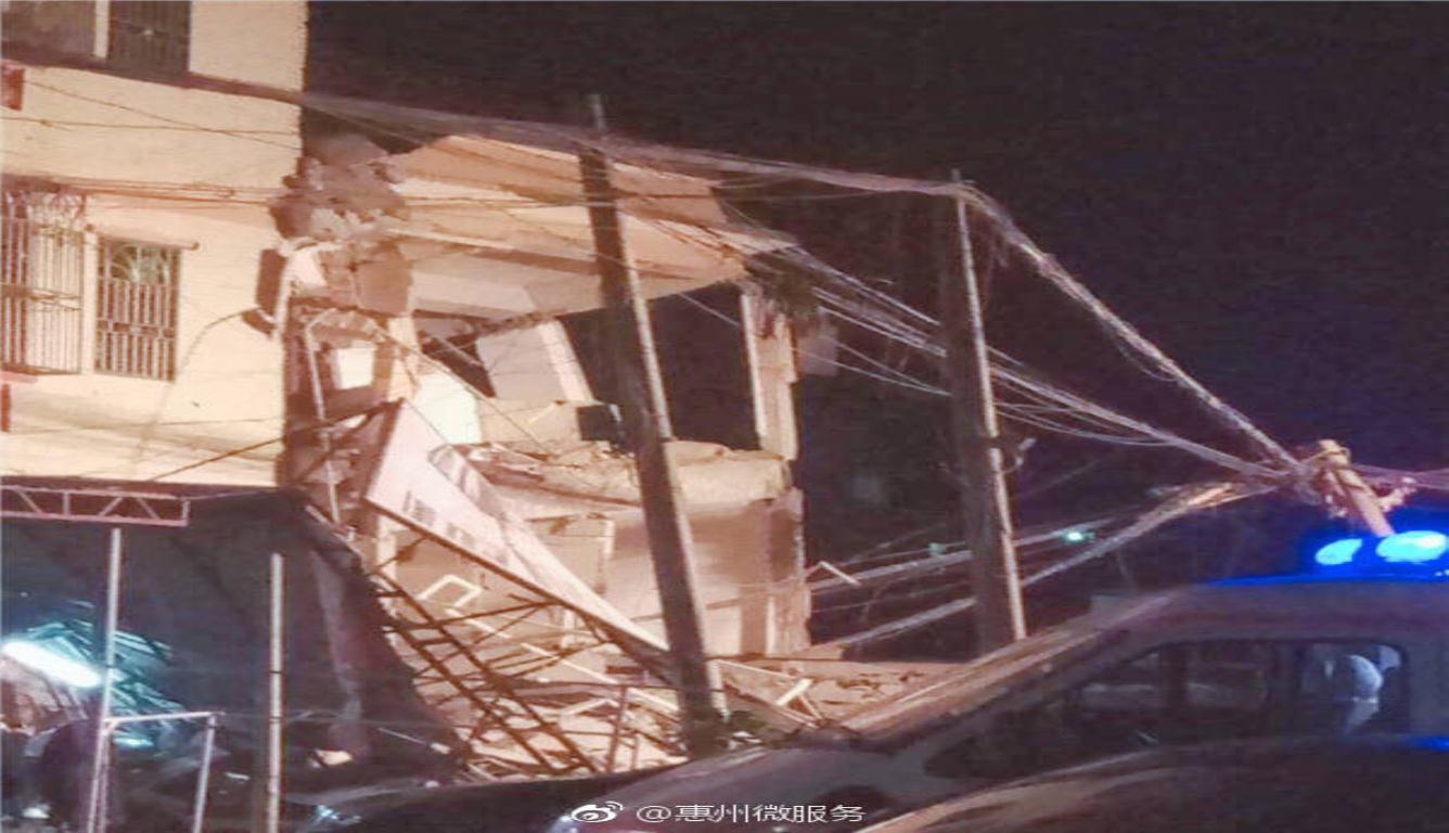 广州惠州楼房倒塌 受损建筑物内所有居民都已