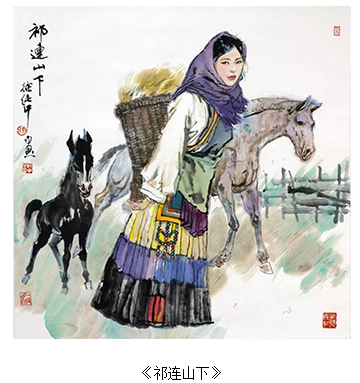 “旅美画家徐纯中绘画六十年”中国画画展在上海开幕