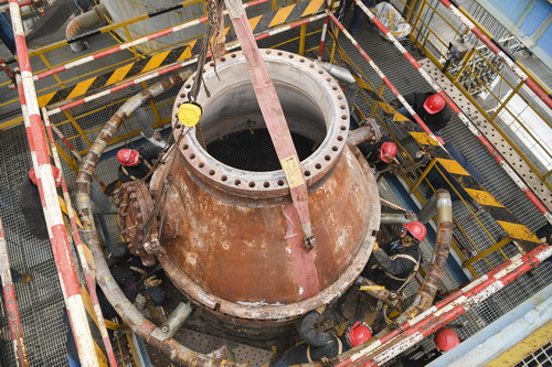 吉林石化顺利完成第三丙烯腈装置锅炉水换热器检修作业