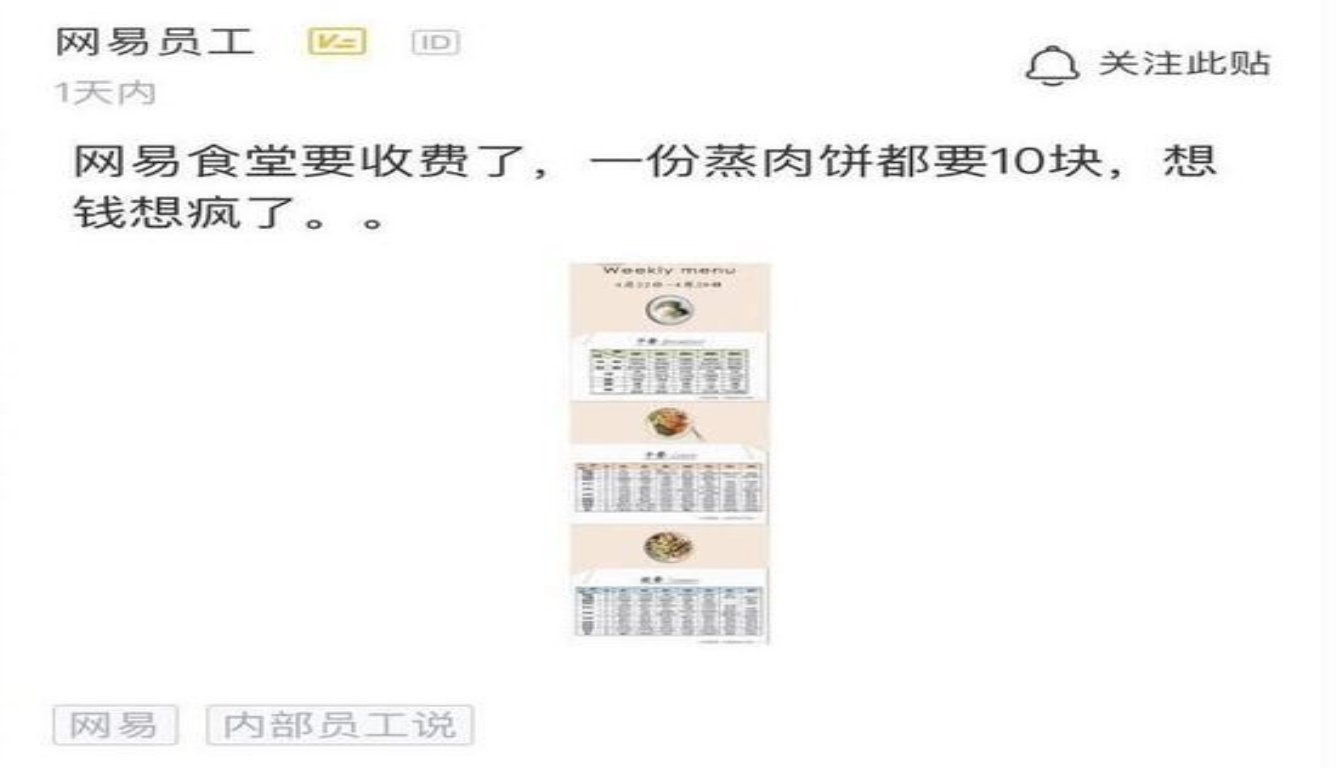 网易食堂将收费?官方否认了这一消息