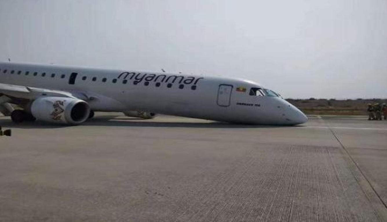 缅甸客机着陆失败 机头触地是怎么回事？