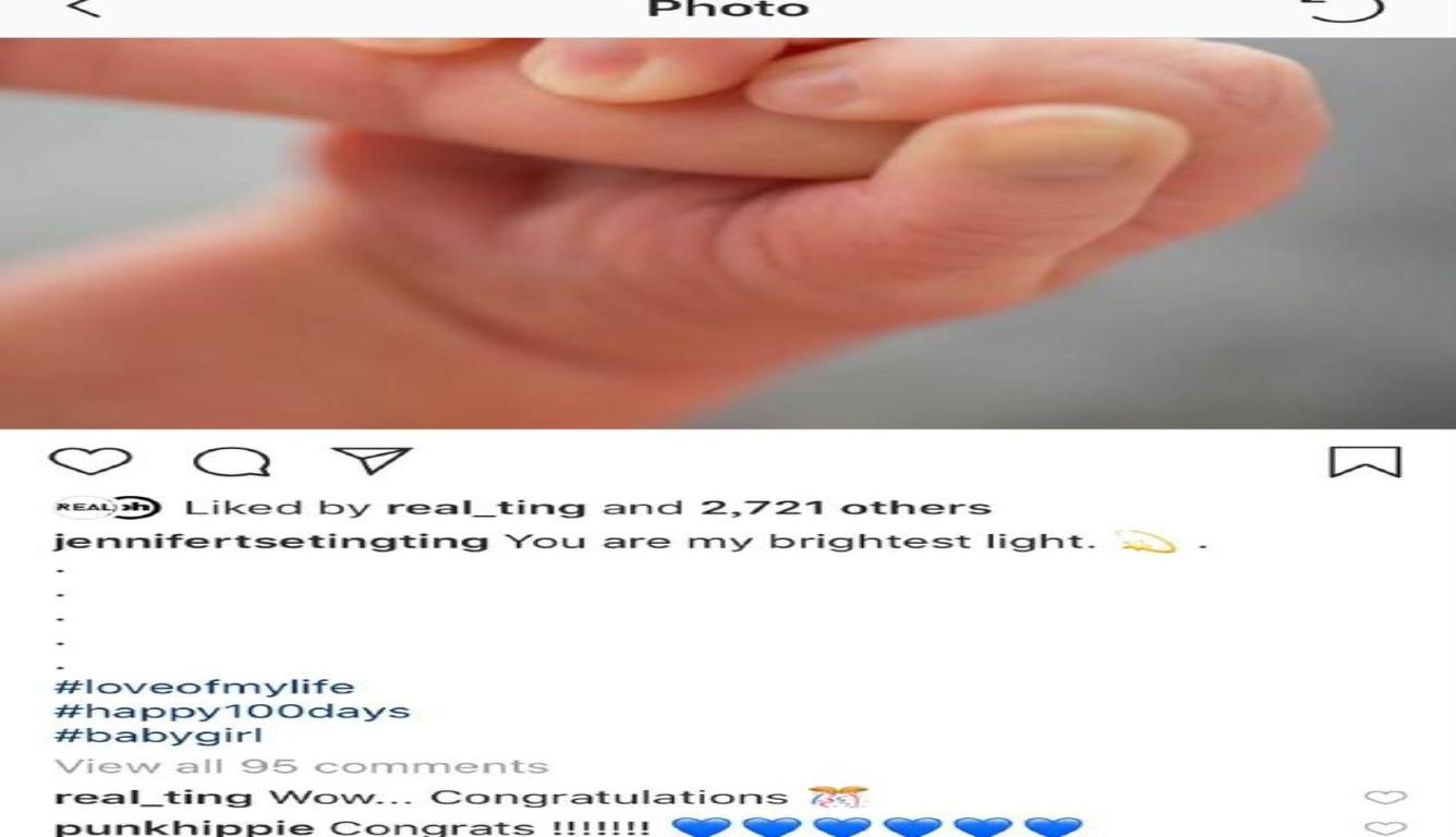 谢婷婷宣布产女喜讯 网友开始猜测孩子生父是谁?