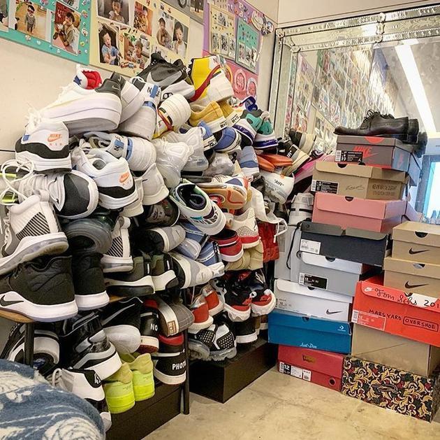 陈建州运动鞋堆成山 是众多男网友心中的“梦想画面”