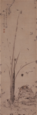 画卷中描绘的荷塘端午画面
