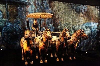 秦始皇陵铜车马仿制品 揭开千年前的黑科技
