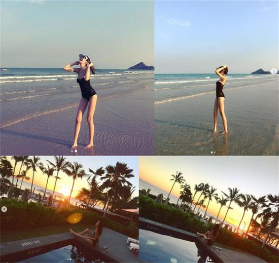 林志颖老婆晒度假照 惬意模样令人羡慕