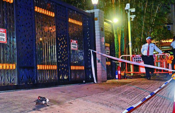 黎智英寓所遭掷汽油弹