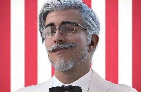 “她经济”下祭出“美男计” 肯德基上校要找你谈恋爱