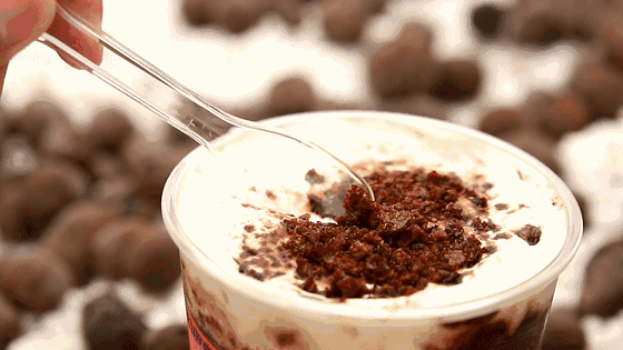 喜茶联名阿华田 波波冰和脆筒太好吃了!