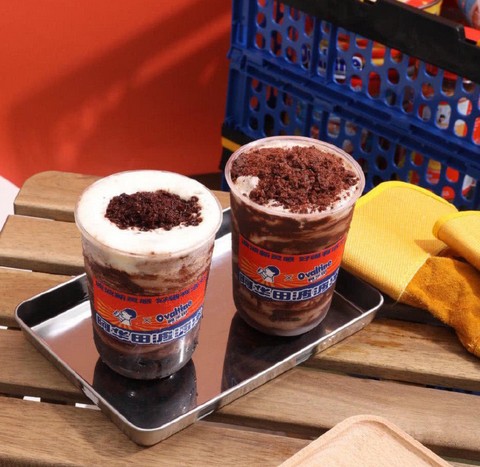 喜茶联名阿华田 波波冰和脆筒太好吃了!