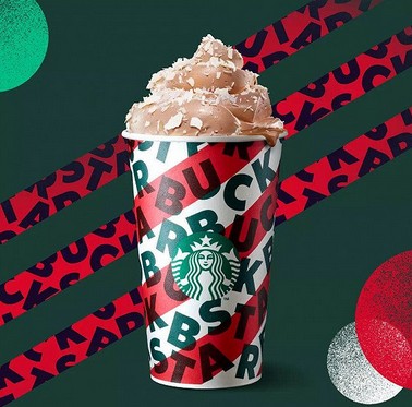 星巴克发布2019年圣诞纸杯 太妃榛果拿铁回归